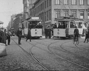 Spårvagnar i Göteborg 1907.