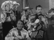 Fem medlemmar i bandet Tobis och hans gauchos som spelar sydamerikansk dansmusik.