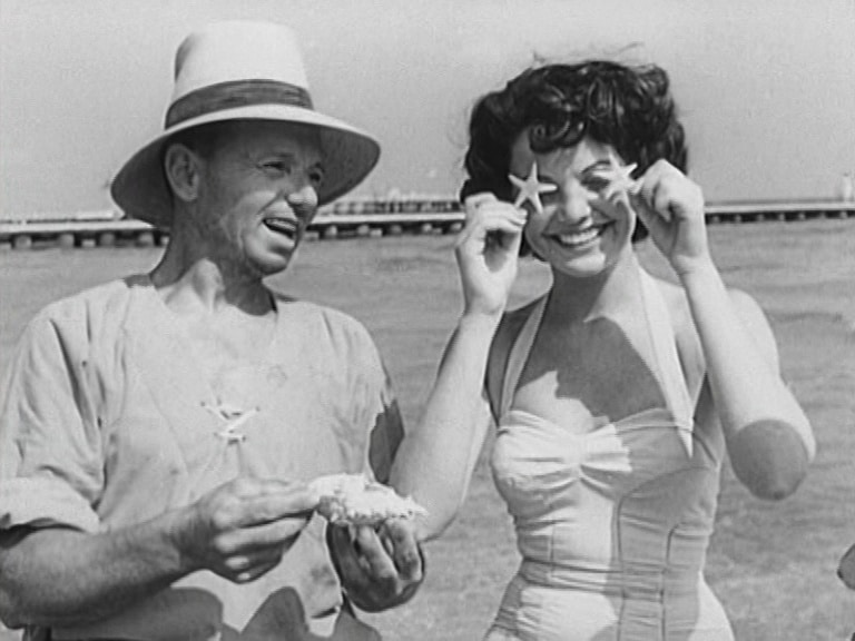 Gene Raymond med maka Jeanette MacDonald i Venedig under filmfestivalen 1951.